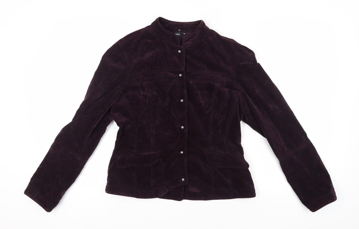 Womens UK Size 16 Jasper Conran Purple Basic Jacket