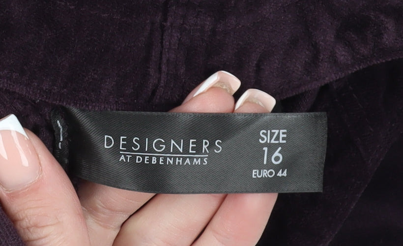 Womens UK Size 16 Jasper Conran Purple Basic Jacket