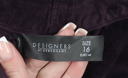 Womens UK Size 16 Jasper Conran Purple Basic Jacket