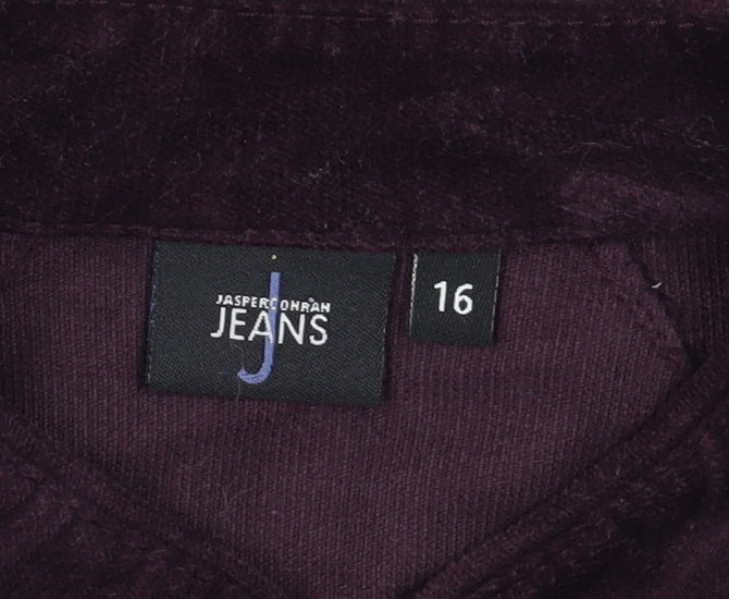 Womens UK Size 16 Jasper Conran Purple Basic Jacket