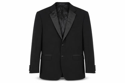 Mens UK Size 44 Moss Bros Regular Black Suit Tuxedo