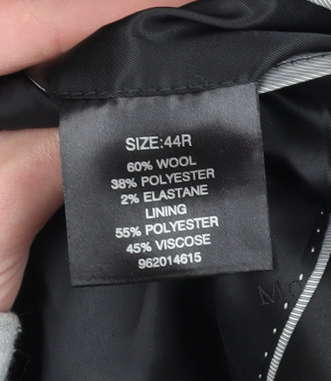 Mens UK Size 44 Moss Bros Regular Black Suit Tuxedo