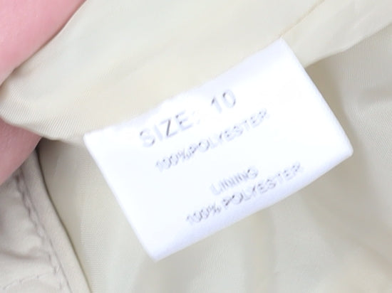 Grenouille Women's Beige Quilted Sleeveless Waistcoat Size 10