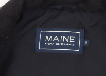 Maine New England Women's Black Puffer Jacket Size 16