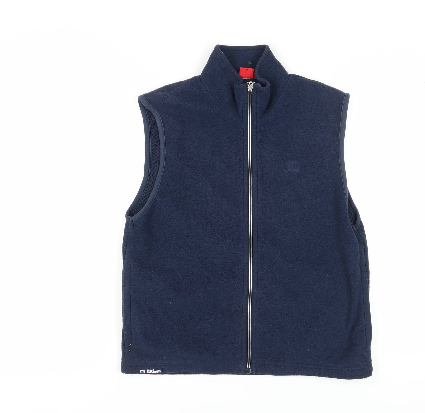 Wilson Unisex Blue Fleece Waistcoat, Size L, Casual Sports Style
