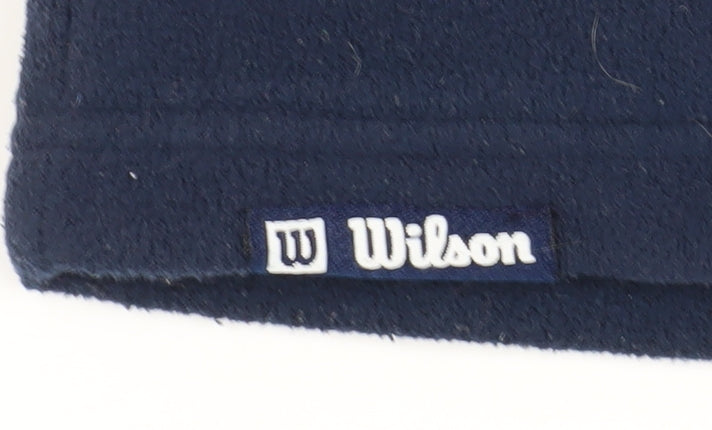 Wilson Unisex Blue Fleece Waistcoat, Size L, Casual Sports Style