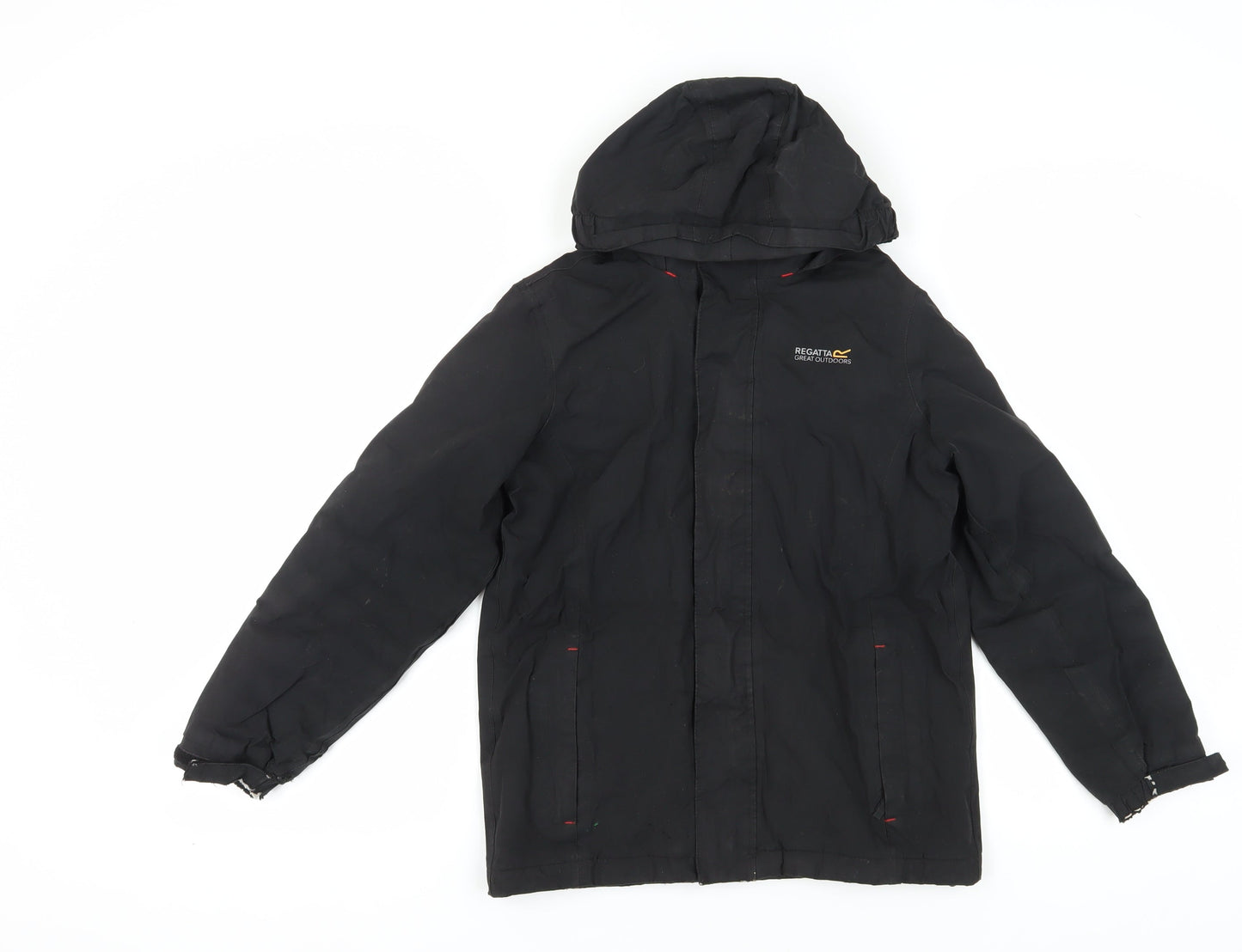 Regatta Boys Black Hooded Winter Jacket 11-12 Years
