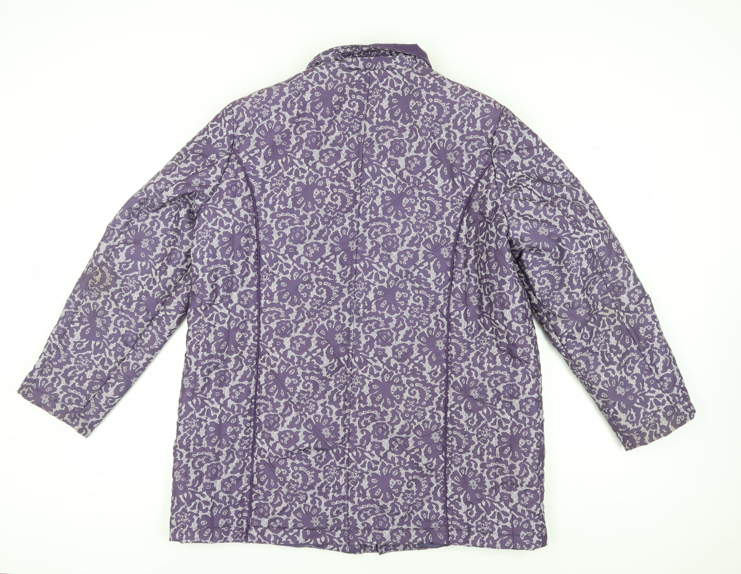 Womens UK Size L Anna Rose Purple Puffer Jacket