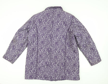Womens UK Size L Anna Rose Purple Puffer Jacket