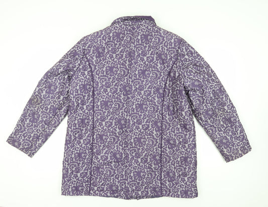 Womens UK Size L Anna Rose Purple Puffer Jacket