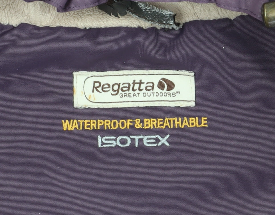 Womens UK Size 12 Regatta Purple Parka Coat
