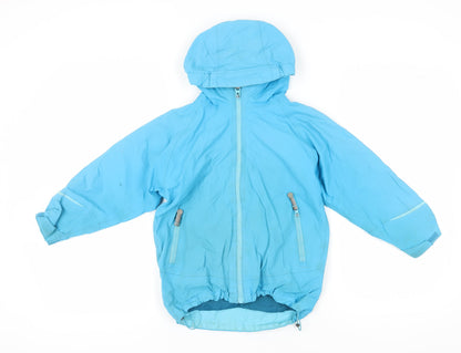 Sprayway Boys Blue Hooded Parka Jacket 6-7 Years