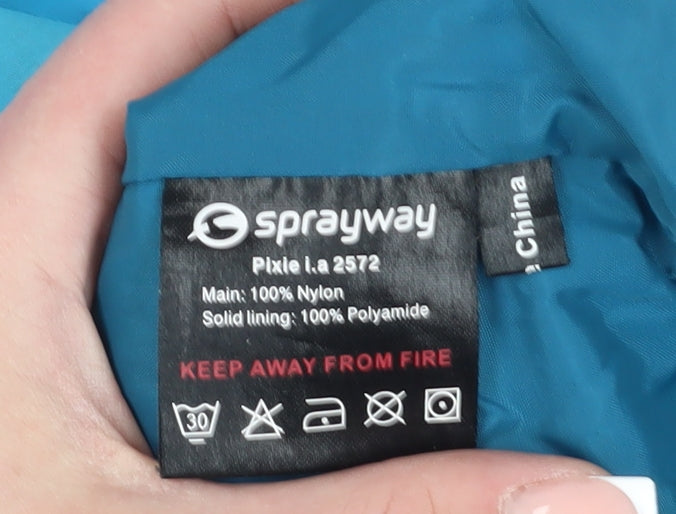 Sprayway Boys Blue Hooded Parka Jacket 6-7 Years