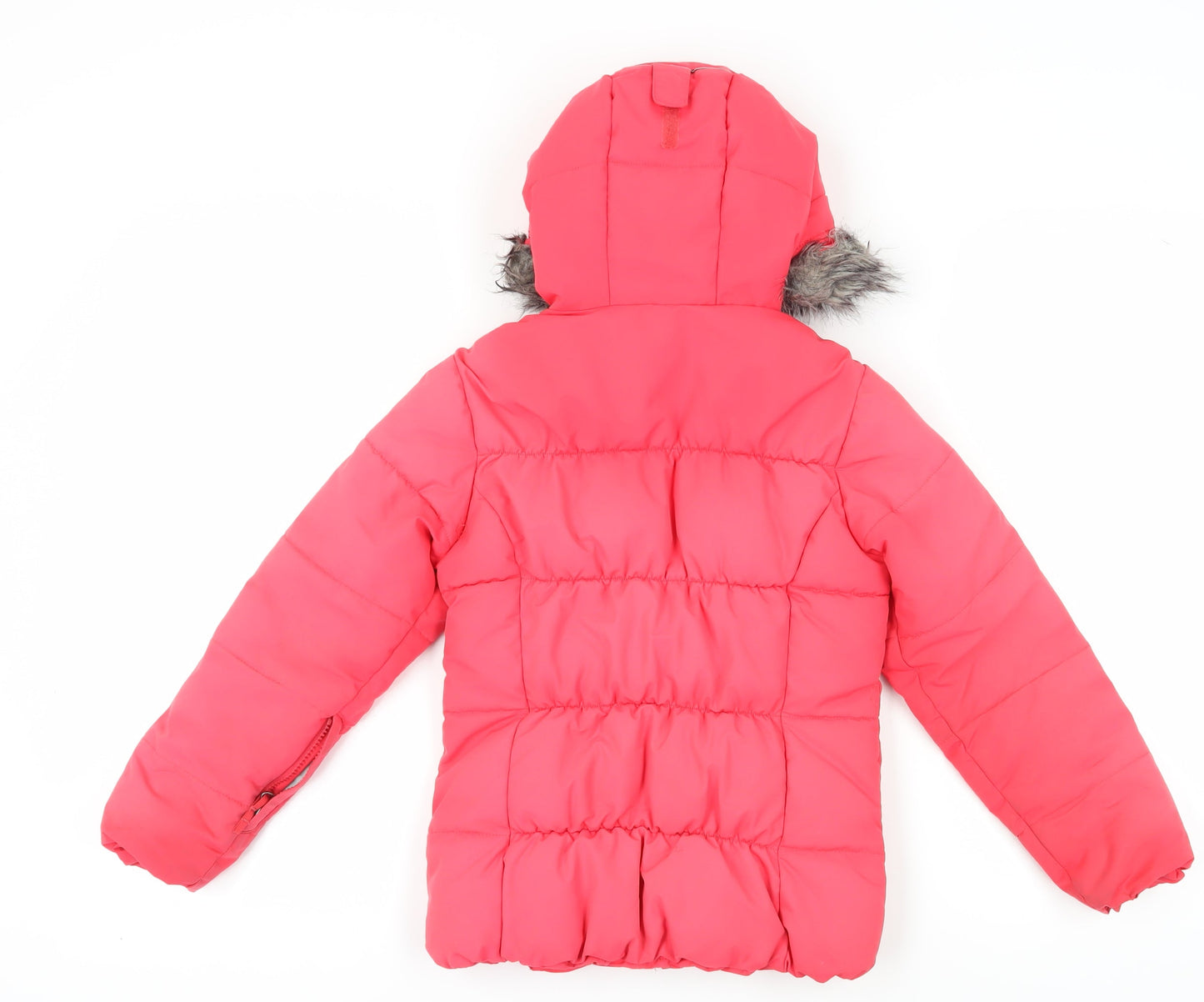 Columbia Girls Pink Puffer Jacket S Winter Hooded