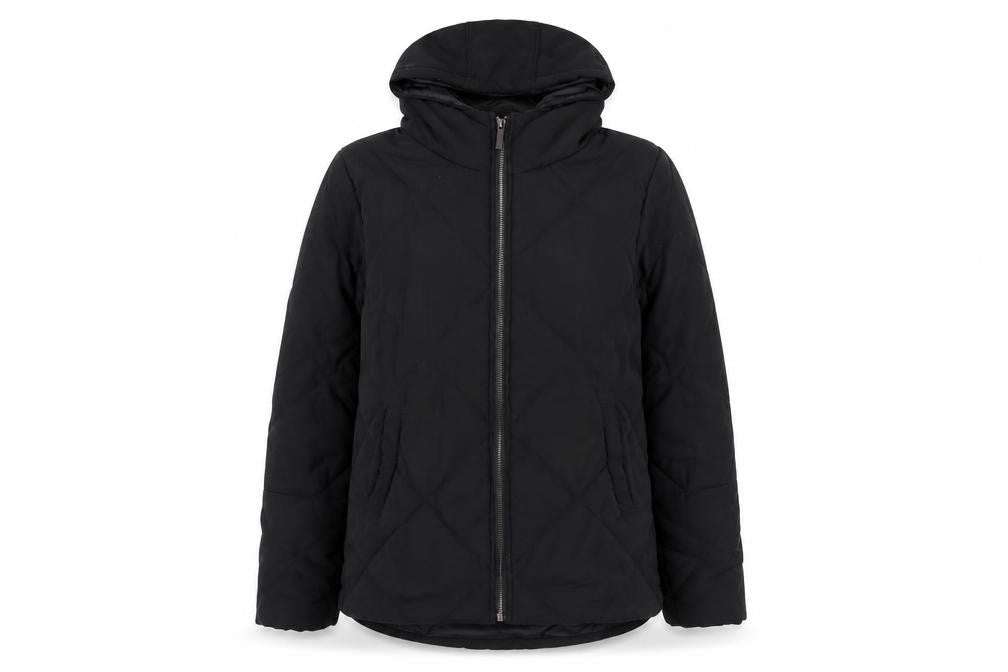 Womens UK Size 8 PRETTYLITTLETHING Black Puffer Jacket