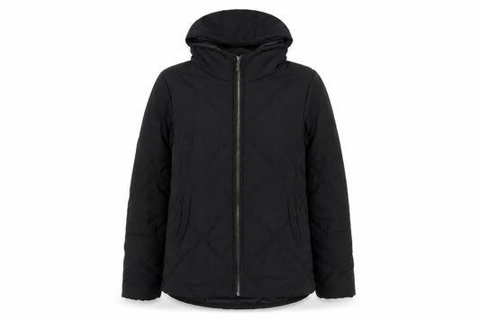 Womens UK Size 8 PRETTYLITTLETHING Black Puffer Jacket