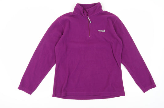 Regatta Women's Purple Fleece Pullover Sweatshirt Size 12