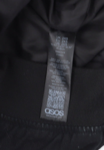 ASOS Men's Black Bomber Jacket 2XS, Casual Style