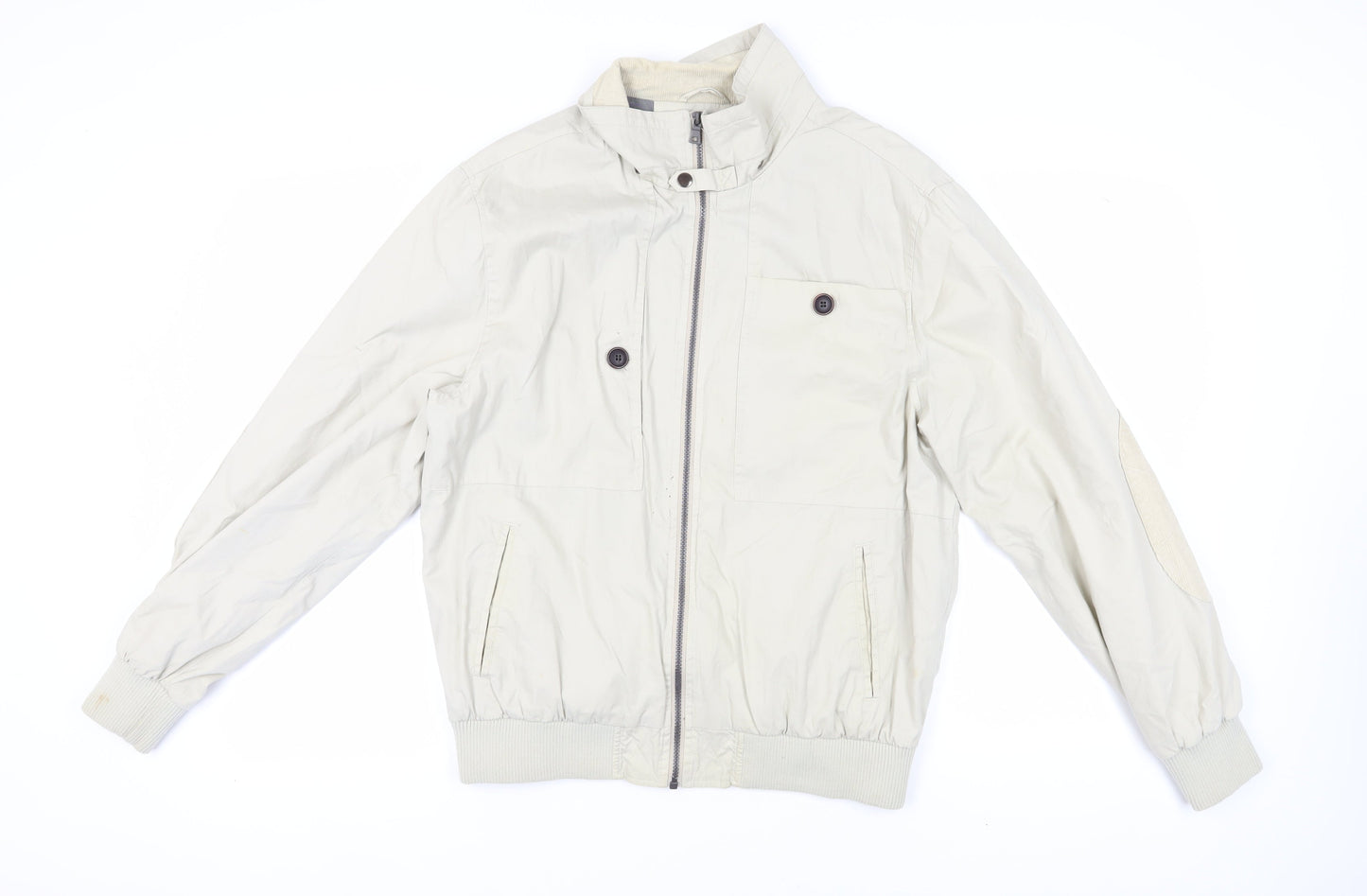 Twistedsoul Men's Beige Bomber Jacket Size L