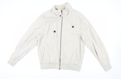 Twistedsoul Men's Beige Bomber Jacket Size L