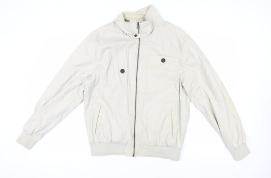 Twistedsoul Men's Beige Bomber Jacket Size L