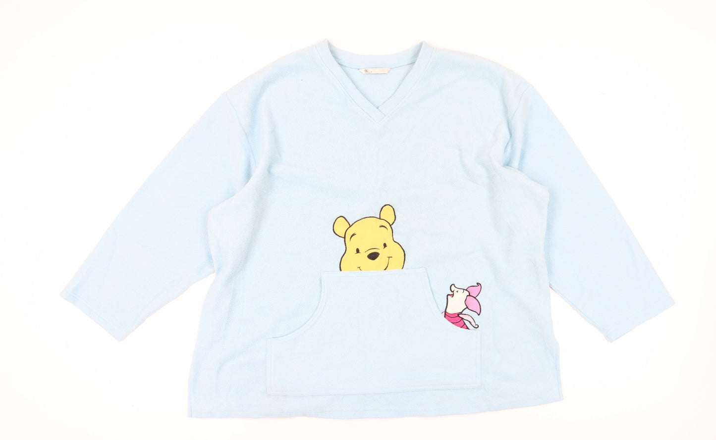 BHS Women's Blue Disney Nightshirt 16-18 V-Neck Fleece