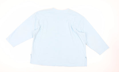 BHS Women's Blue Disney Nightshirt 16-18 V-Neck Fleece