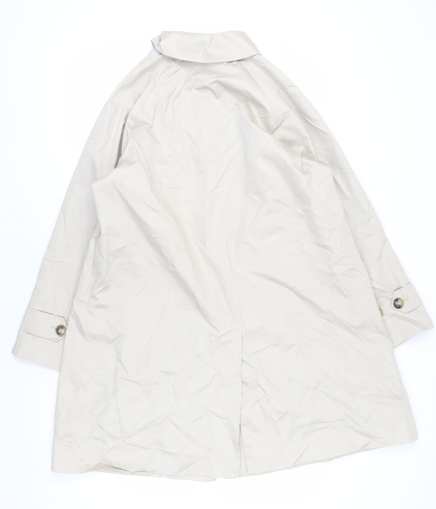 Marks & Spencer Women's Beige Mid-Length Coat Size 16