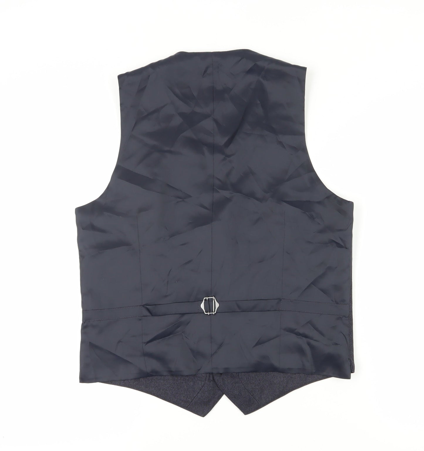 Mens UK Size 40 Marks and Spencer Regular Blue Suit Waistcoat