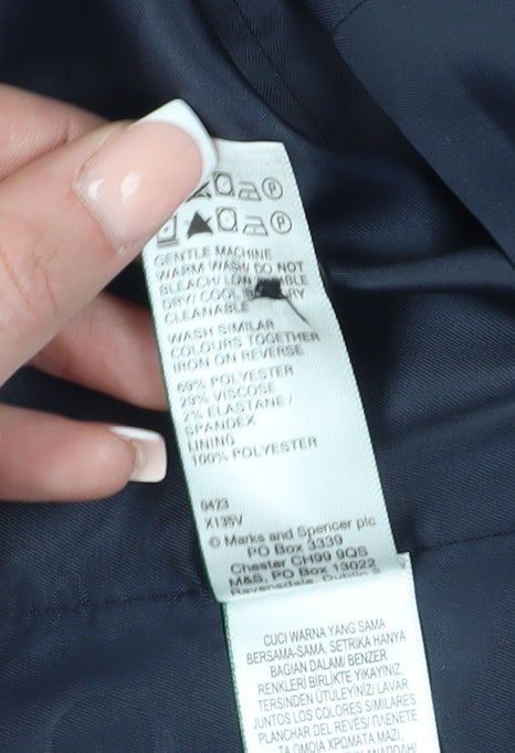 Mens UK Size 40 Marks and Spencer Regular Blue Suit Waistcoat