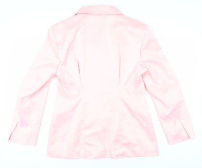 ZARA Women's Pink XL Blazer Notch Lapel New