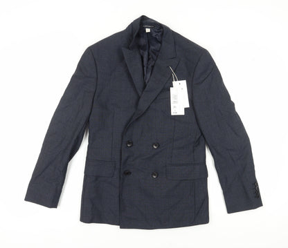 Mens UK Size 40 Marks and Spencer Regular Blue Suit Jacket