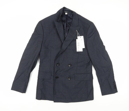 Mens UK Size 40 Marks and Spencer Regular Blue Suit Jacket