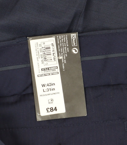 Marks and Spencer Men's Blue Dress Pants 42