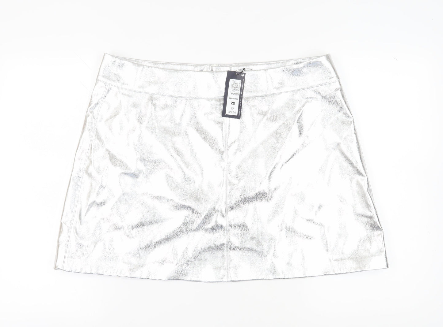 Marks and Spencer Women's Silver Short Pencil Skirt