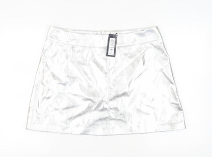 Marks and Spencer Women's Silver Short Pencil Skirt