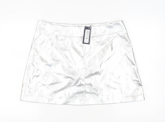 Marks and Spencer Women's Silver Short Pencil Skirt