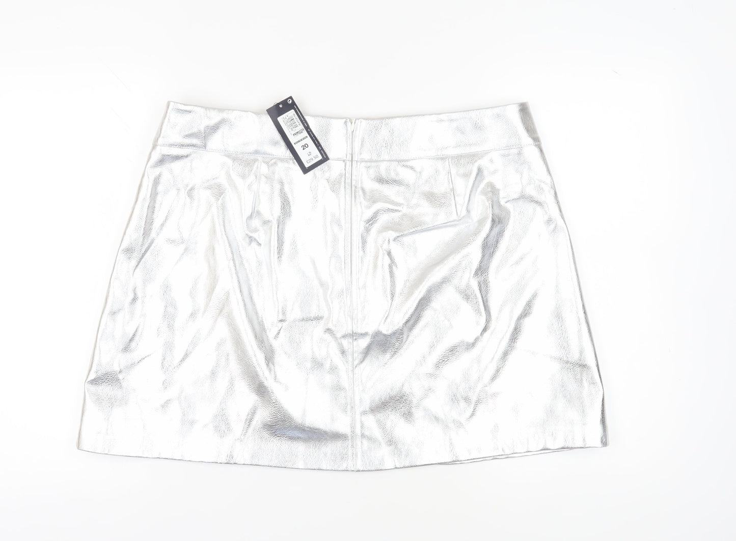 Marks and Spencer Women's Silver Short Pencil Skirt