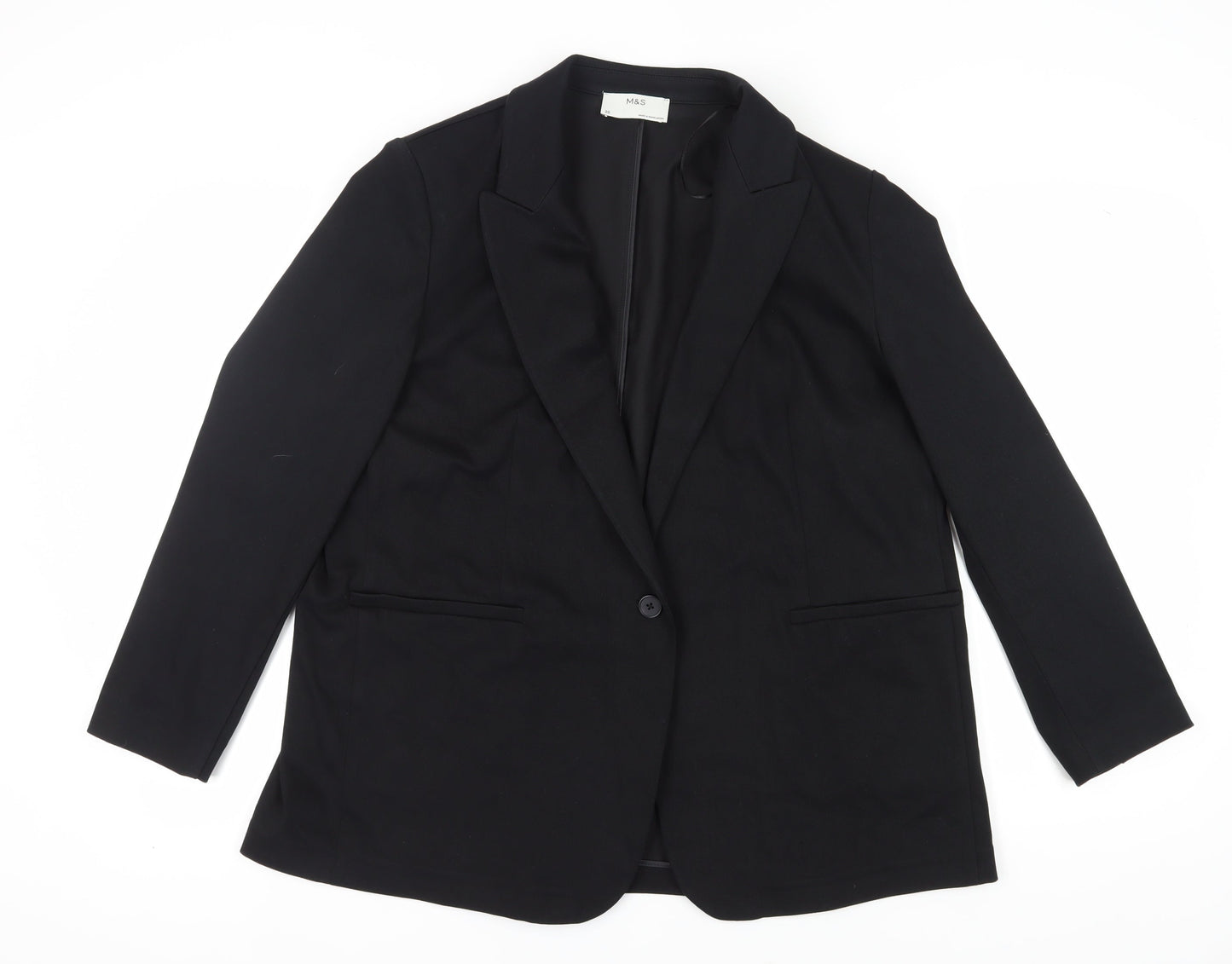 Marks and Spencer Women's Black Blazer Size 20