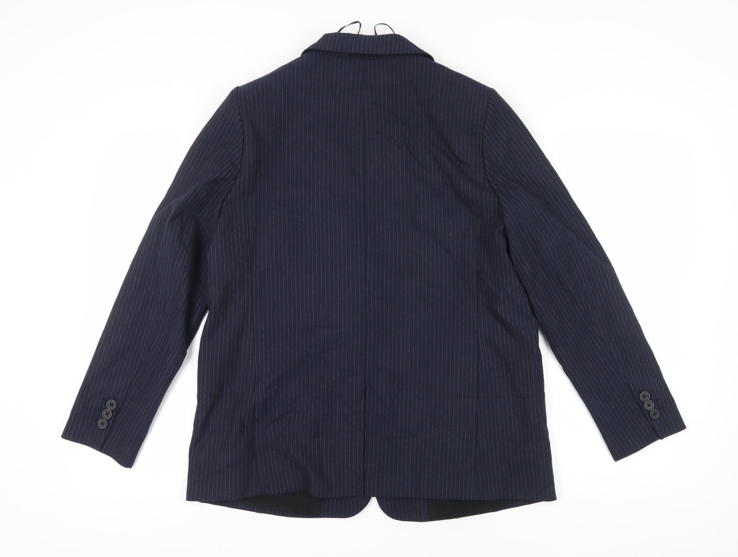 Marks & Spencer Women's Black Pinstripe Blazer Size 14