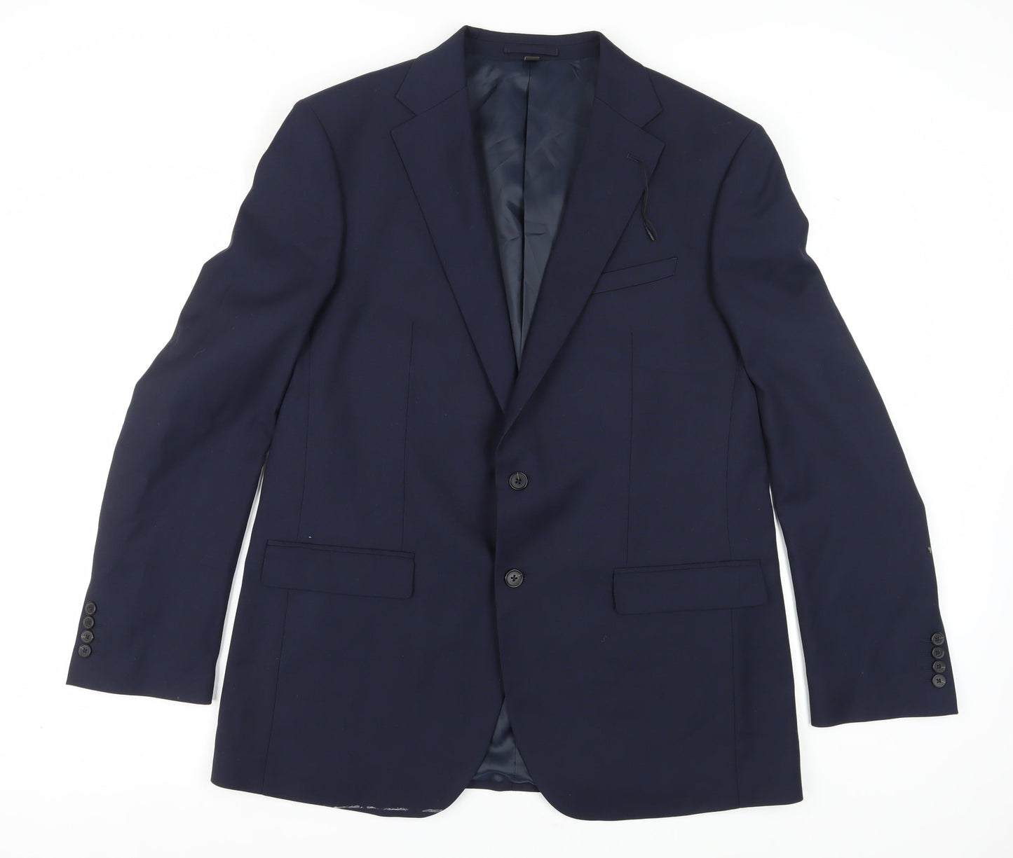 Mens UK Size 44 Marks and Spencer Regular Blue Suit Jacket