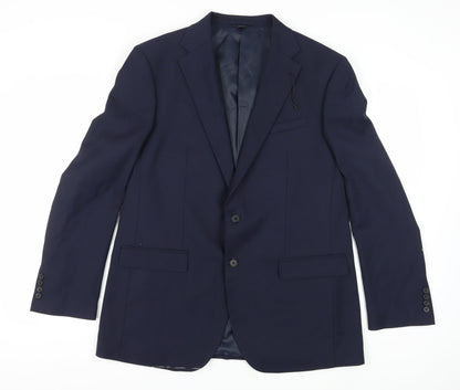 Mens UK Size 44 Marks and Spencer Regular Blue Suit Jacket