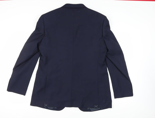 Mens UK Size 44 Marks and Spencer Regular Blue Suit Jacket