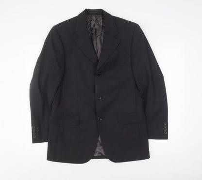 Mens UK Size 36 Van Gils Regular Black Suit Jacket