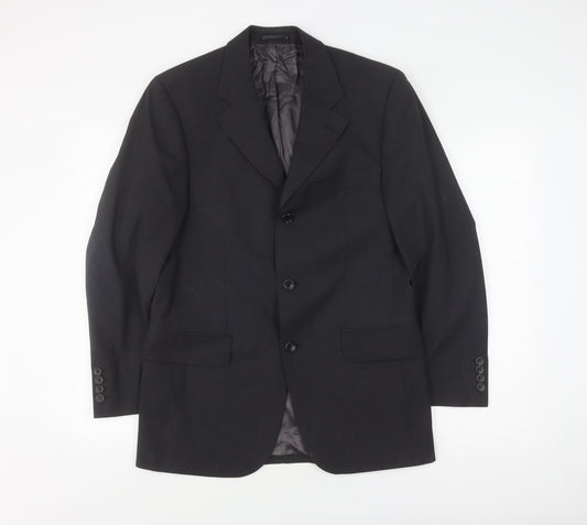 Mens UK Size 36 Van Gils Regular Black Suit Jacket