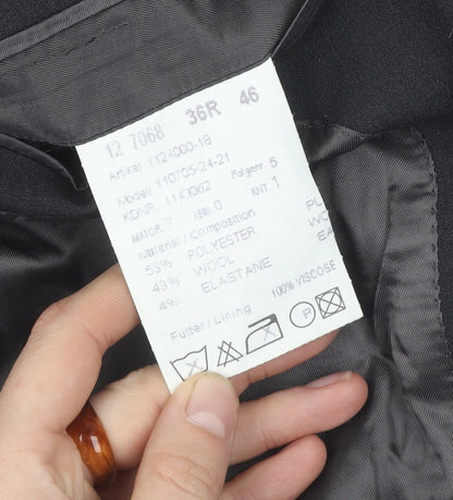 Mens UK Size 36 Van Gils Regular Black Suit Jacket