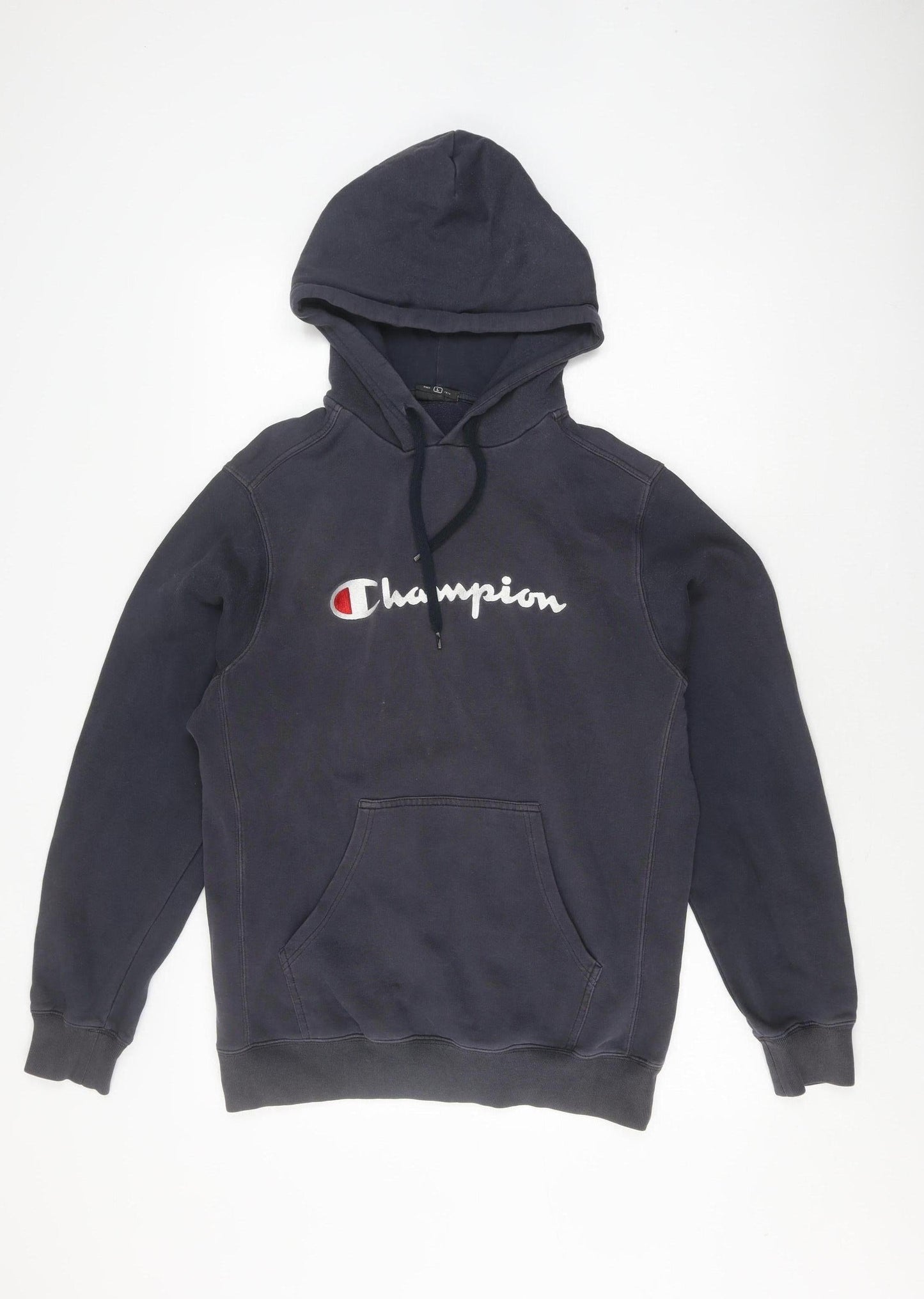 Mens UK Size L Champion Black Pullover Hoodie