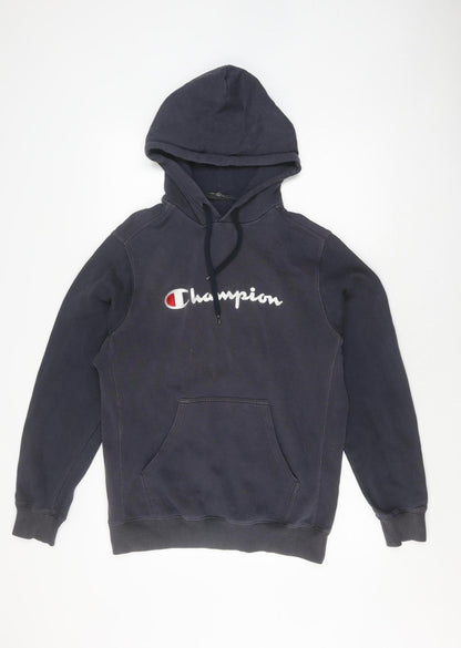 Mens UK Size L Champion Black Pullover Hoodie