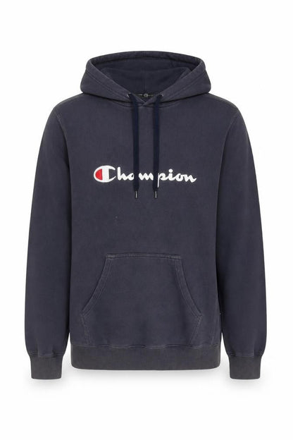 Mens UK Size L Champion Black Pullover Hoodie