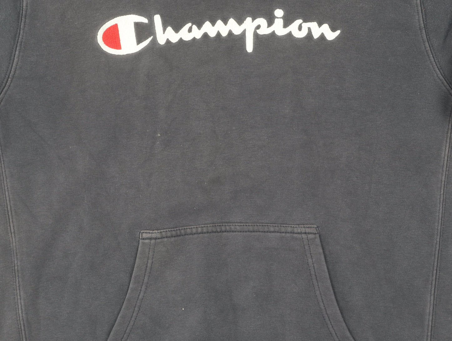 Mens UK Size L Champion Black Pullover Hoodie